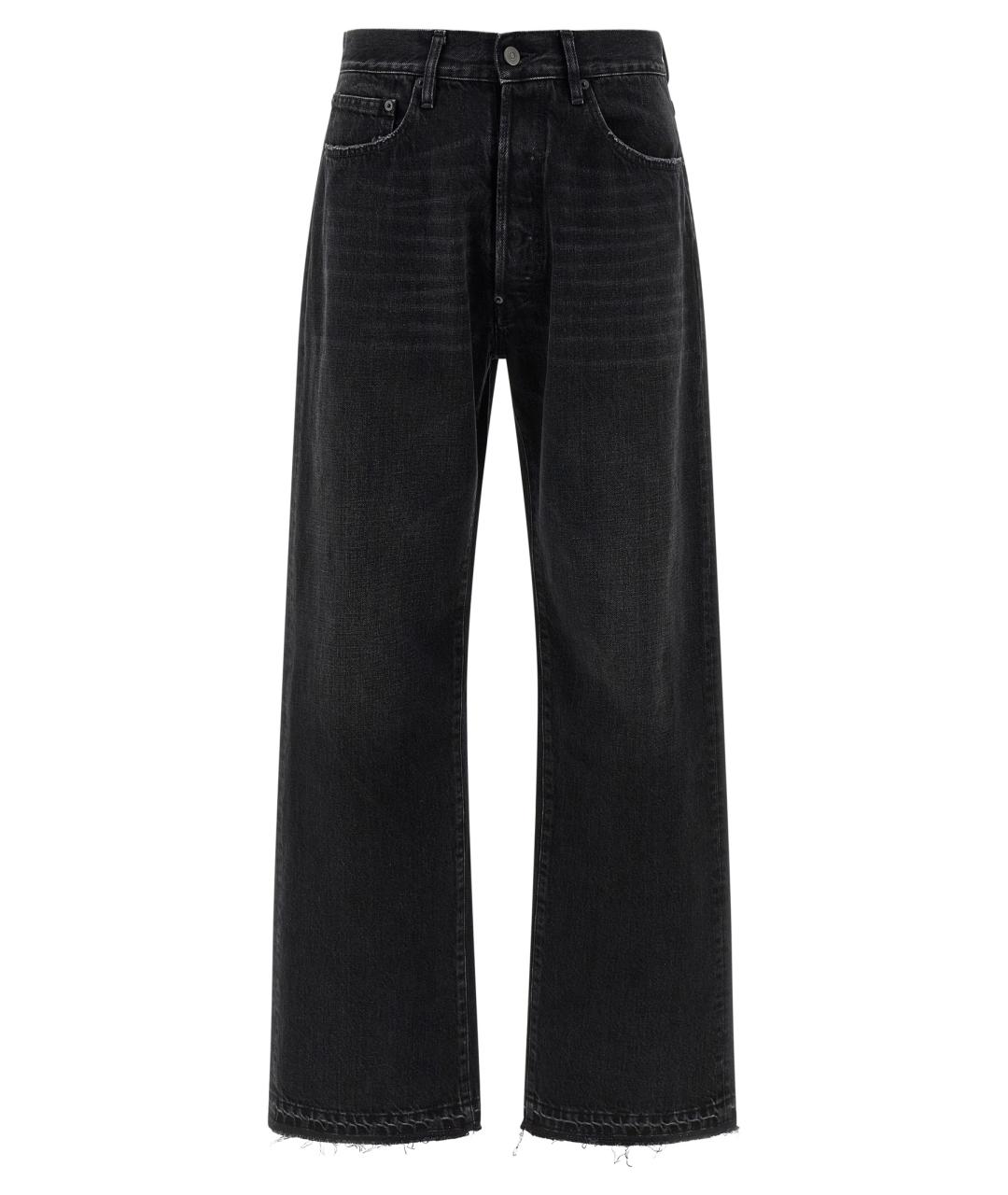 MAISON MARGIELA Черные хлопковые прямые джинсы, фото 1