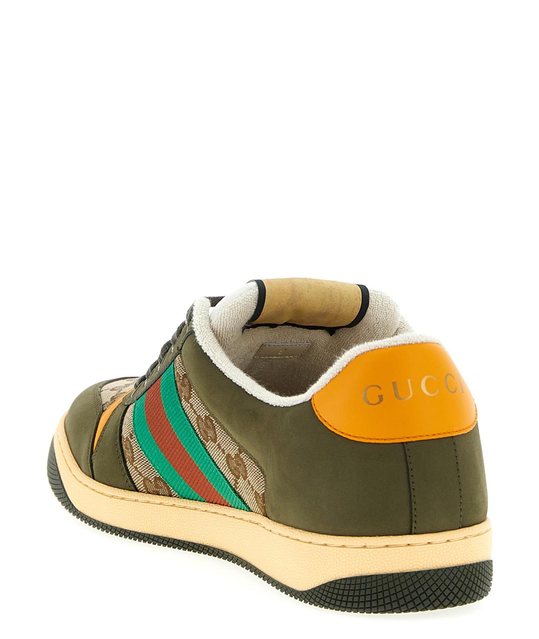 GUCCI Мульти кожаные низкие кроссовки / кеды, фото 3