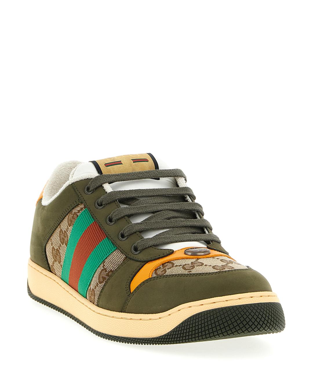GUCCI Мульти кожаные низкие кроссовки / кеды, фото 2