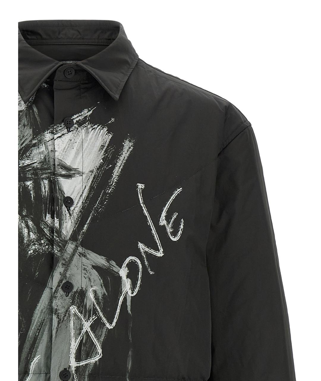 YOHJI YAMAMOTO Черная кэжуал рубашка, фото 3