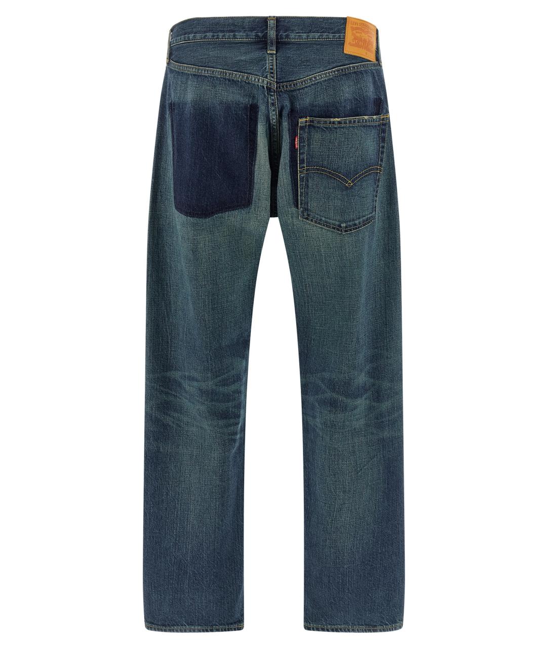 JUNYA WATANABE Синие хлопковые прямые джинсы, фото 2