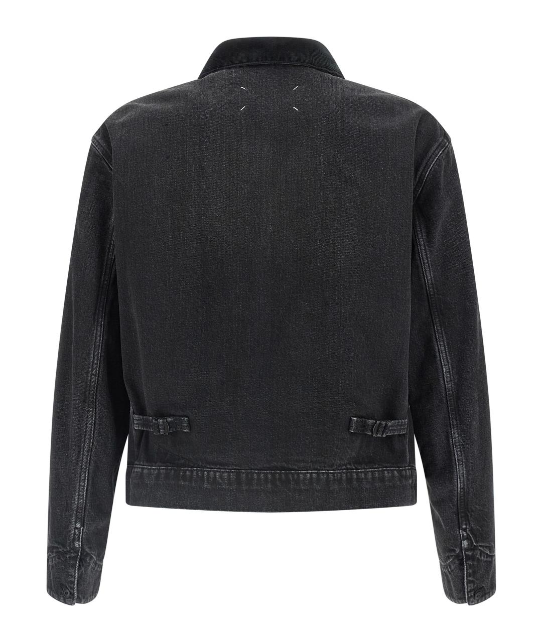 MAISON MARGIELA Черная хлопковая куртка, фото 2
