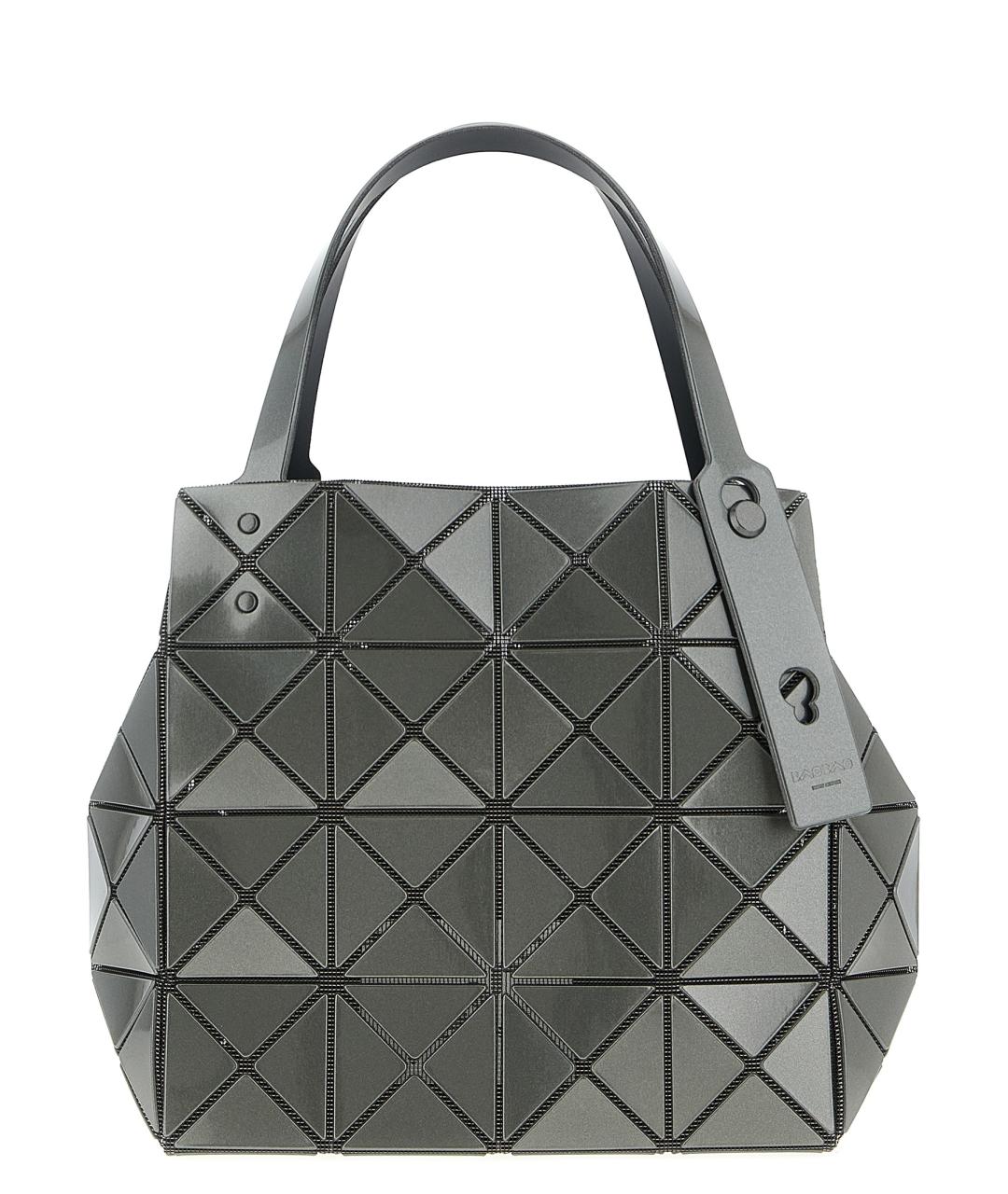 BAO BAO ISSEY MIYAKE Серая синтетическая сумка тоут, фото 1