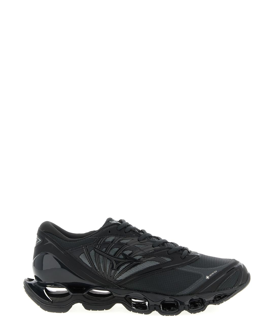 MIZUNO Черные текстильные низкие кроссовки / кеды, фото 1