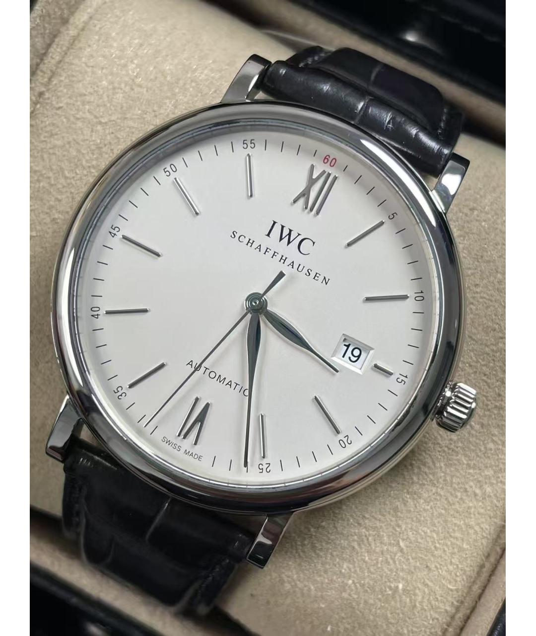 IWC Schaffhausen Серебряные часы, фото 4