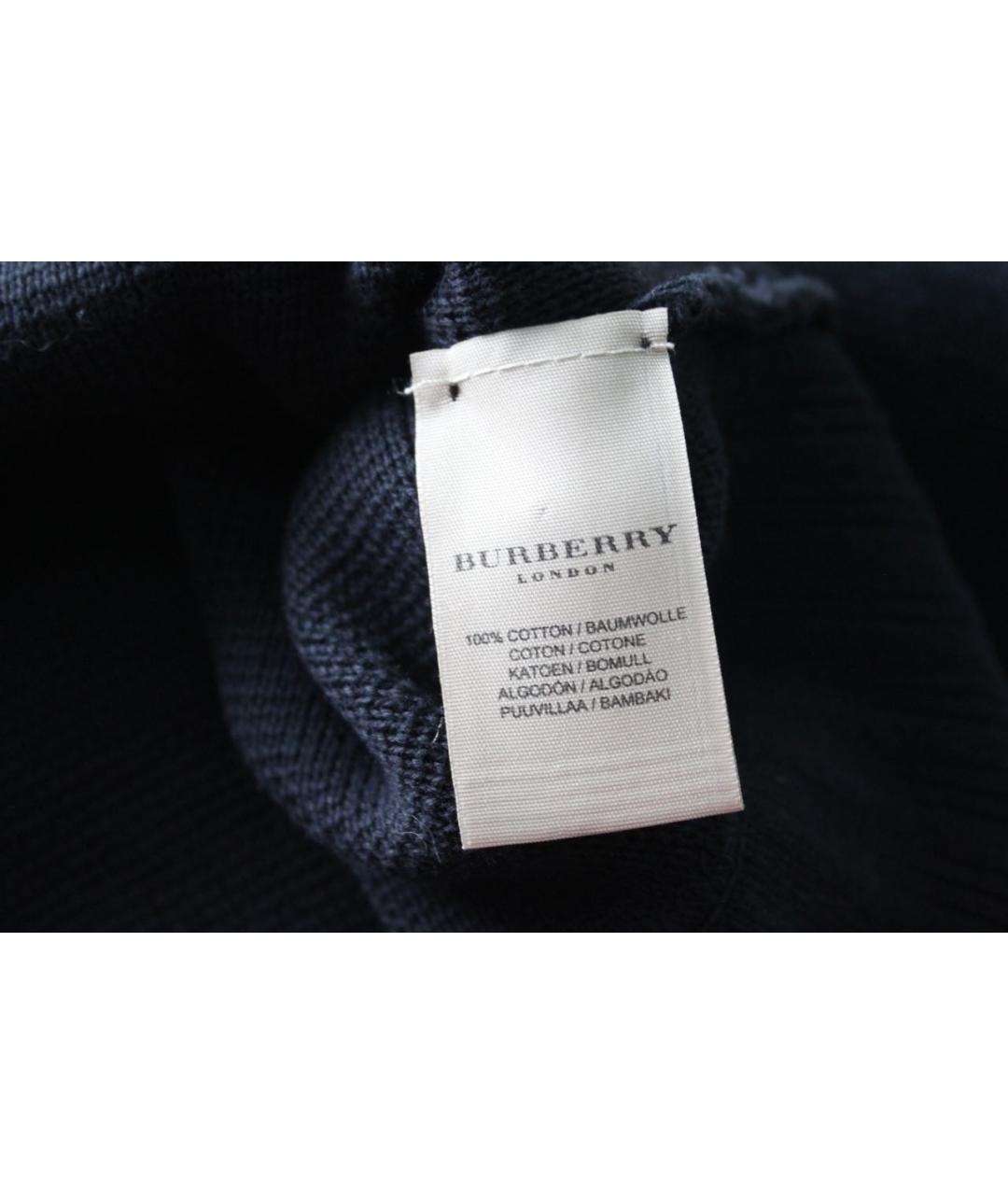 BURBERRY Темно-синий хлопковый жакет/пиджак, фото 7