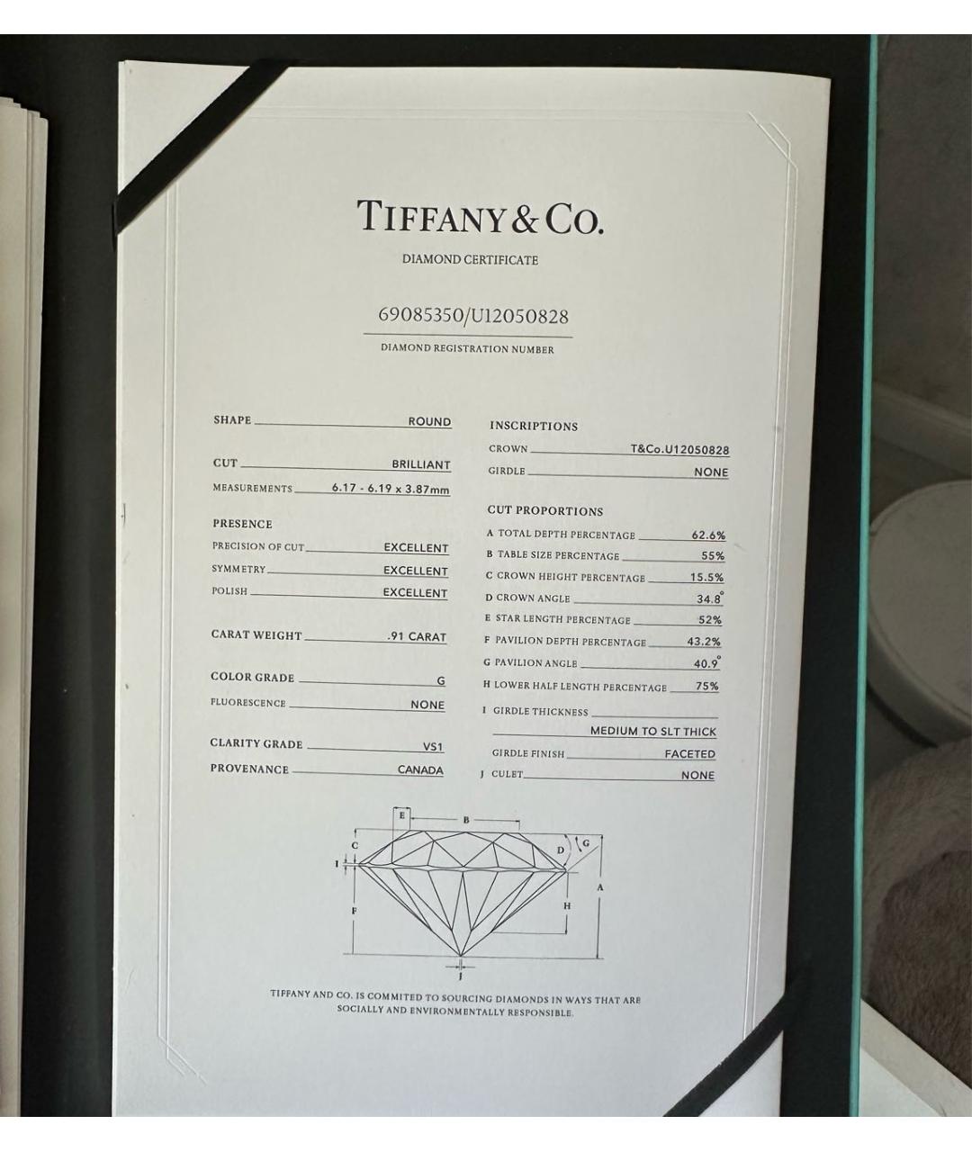 TIFFANY&CO Серебряное платиновое кольцо, фото 4