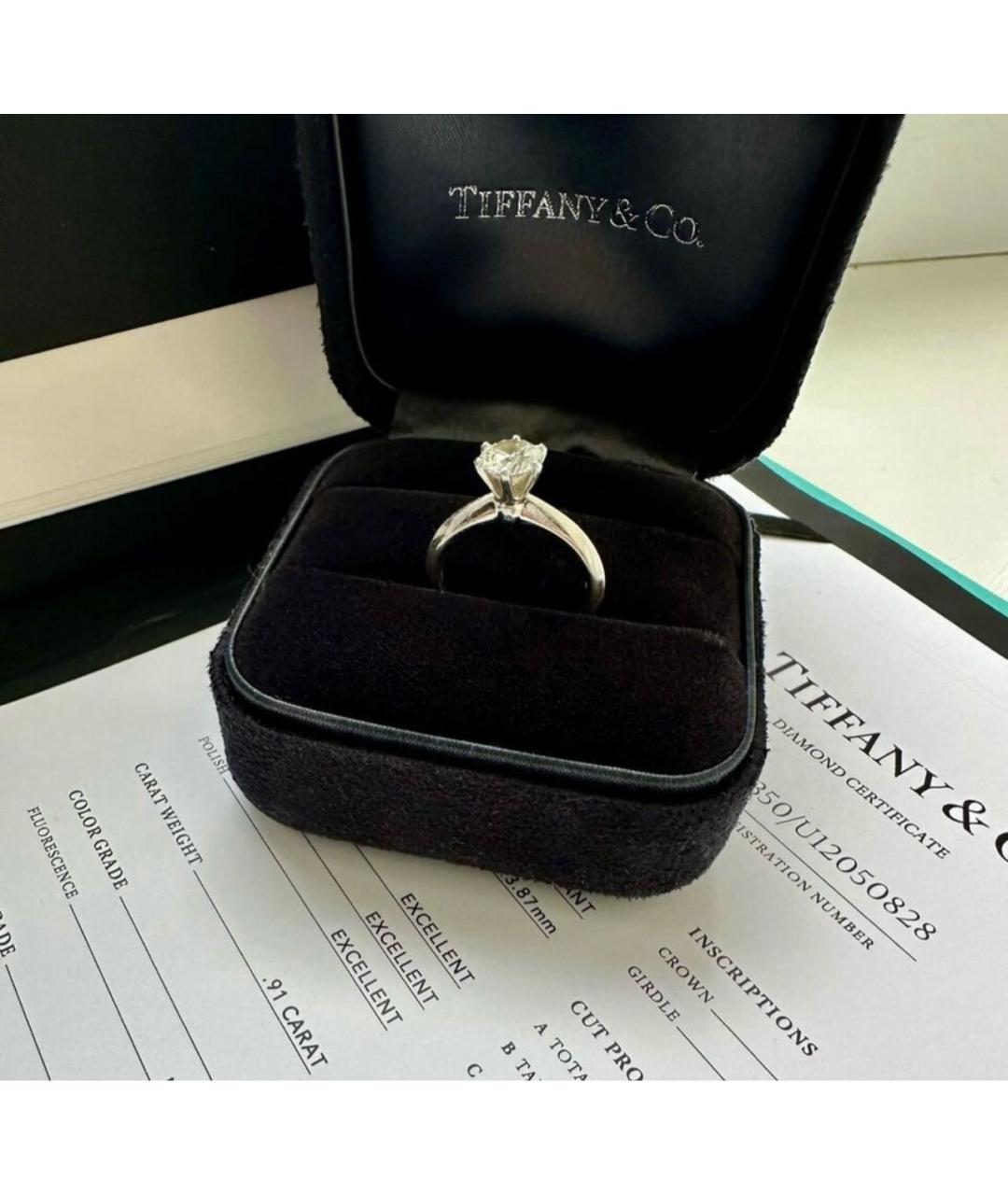 TIFFANY&CO Серебряное платиновое кольцо, фото 2