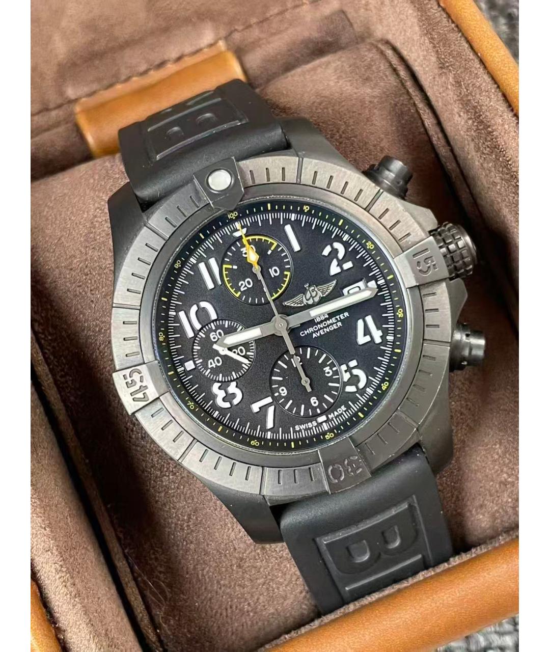 BREITLING Черные стальные часы, фото 2
