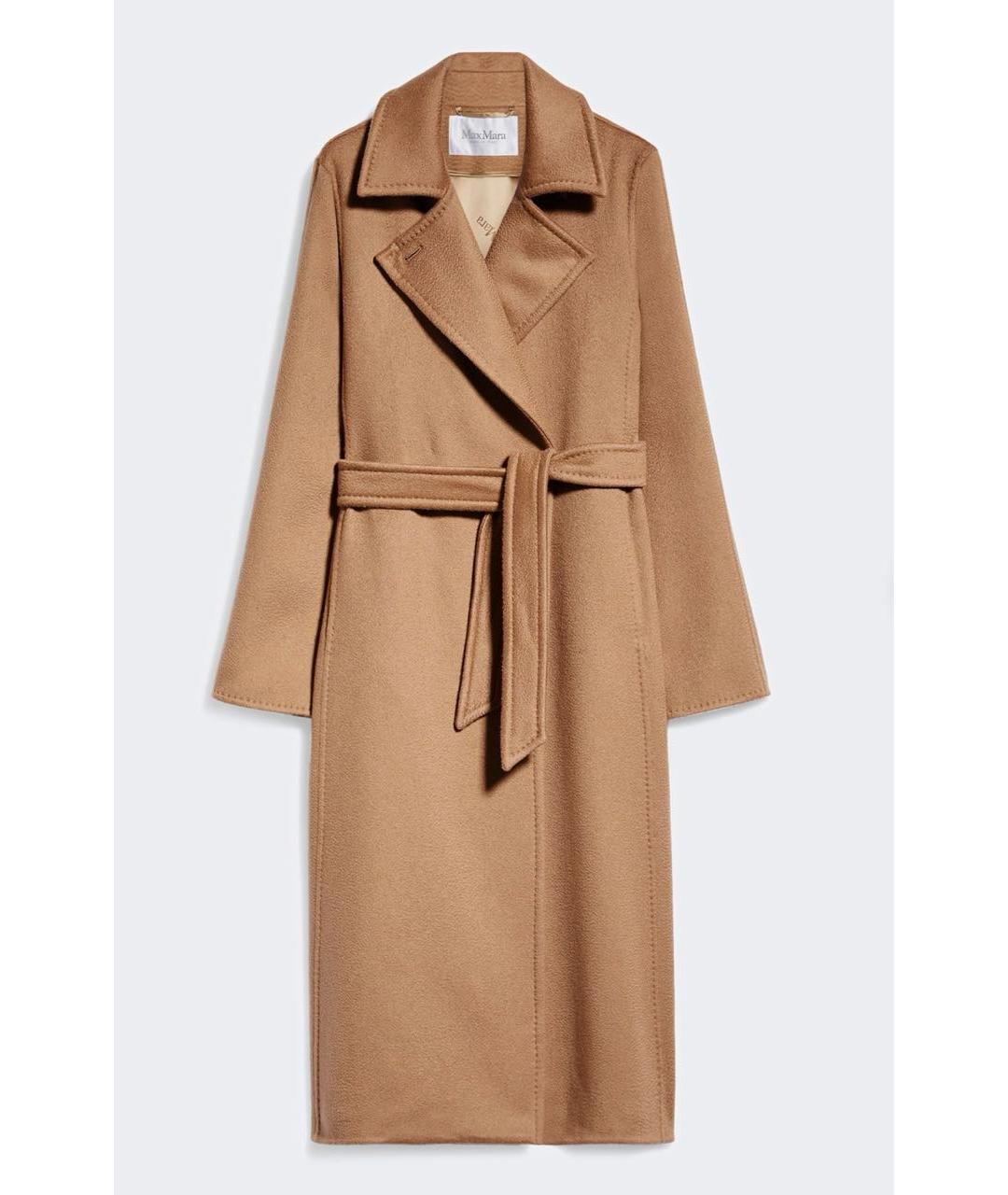 MAX MARA Бежевое шерстяное пальто, фото 8