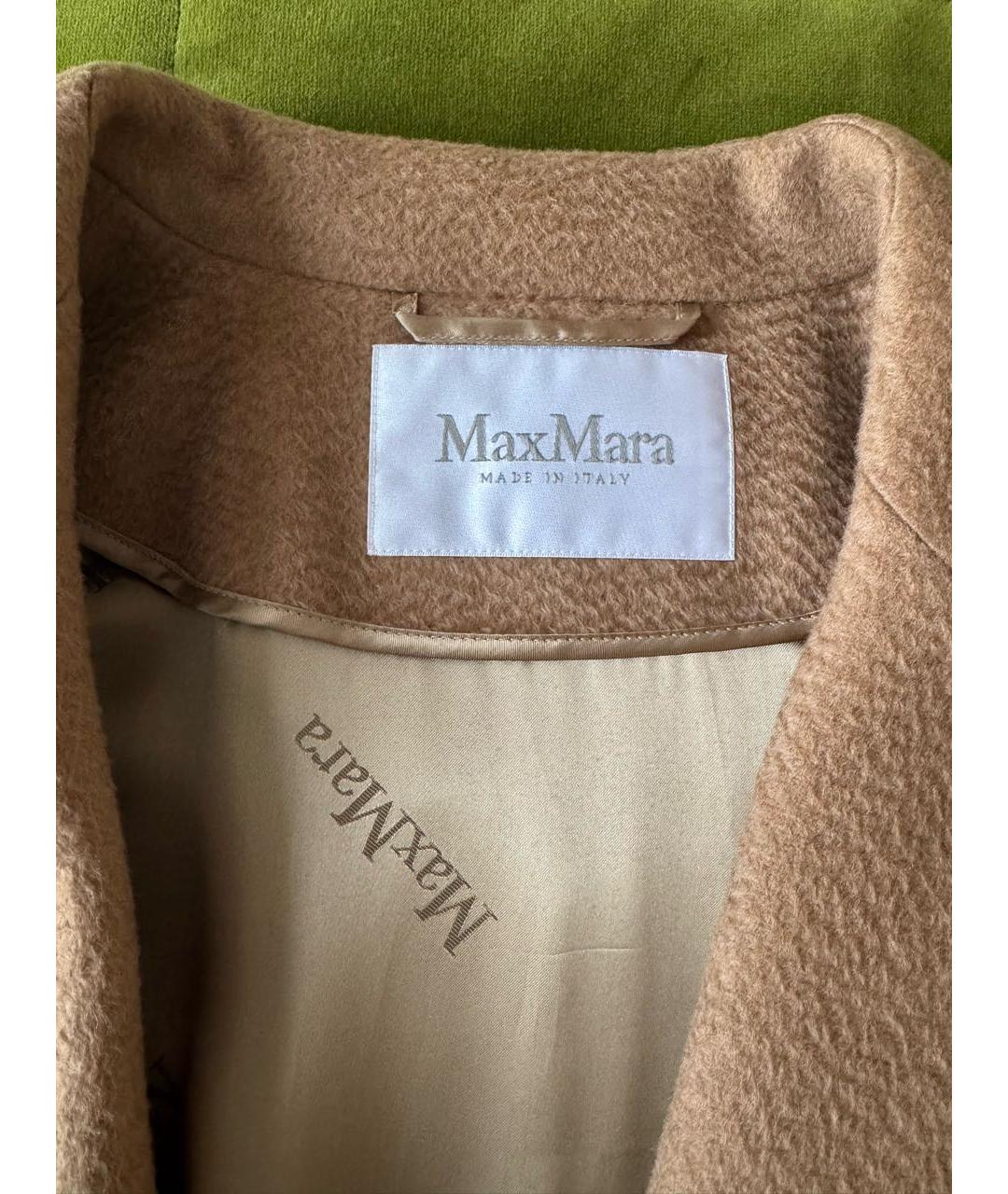 MAX MARA Бежевое шерстяное пальто, фото 6