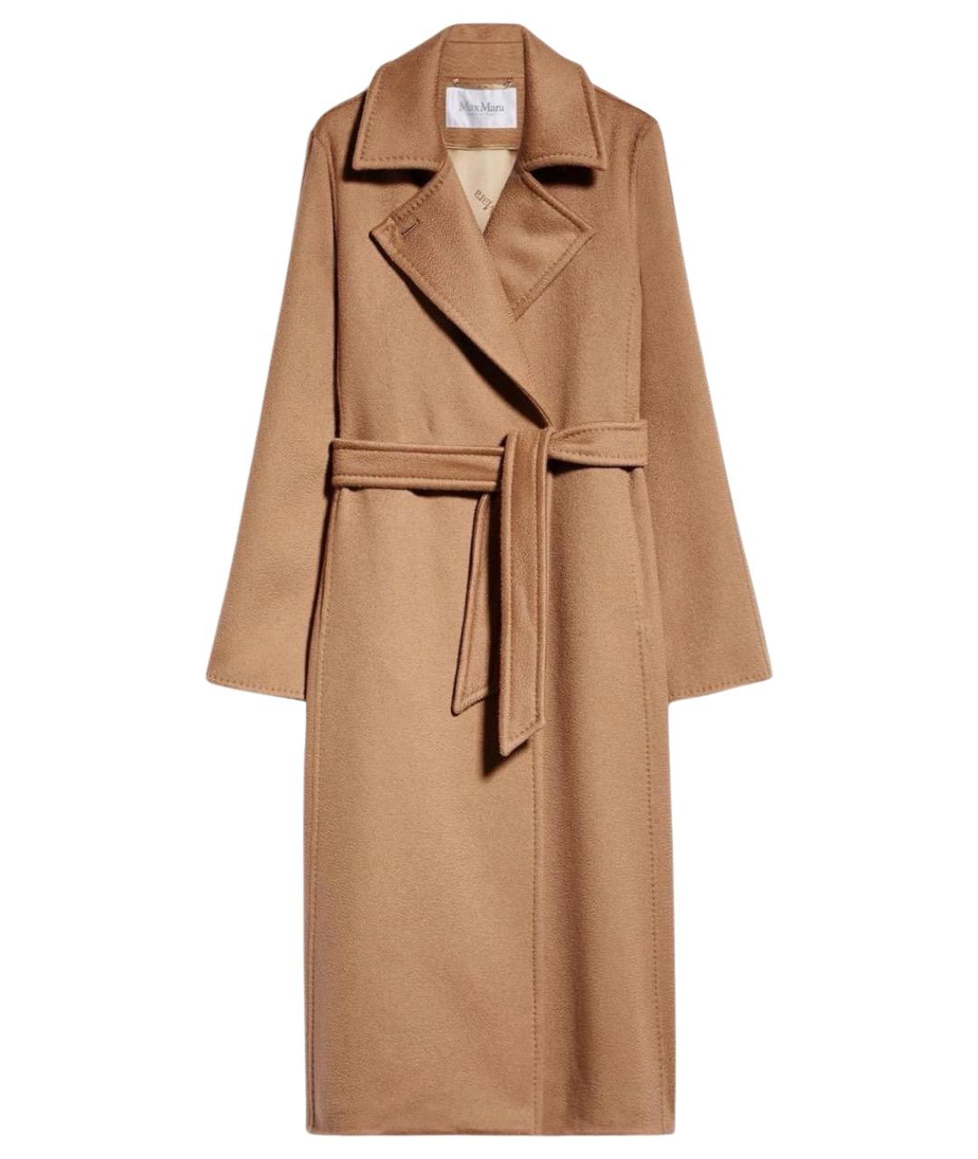MAX MARA Бежевое шерстяное пальто, фото 1