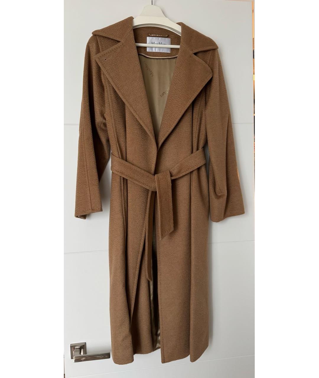 MAX MARA Бежевое шерстяное пальто, фото 4