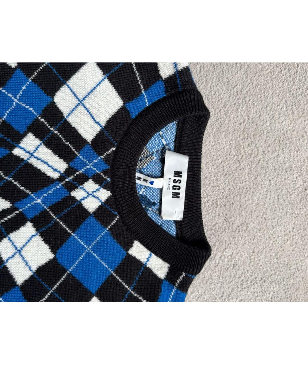 MSGM Синий джемпер / свитер, фото 4