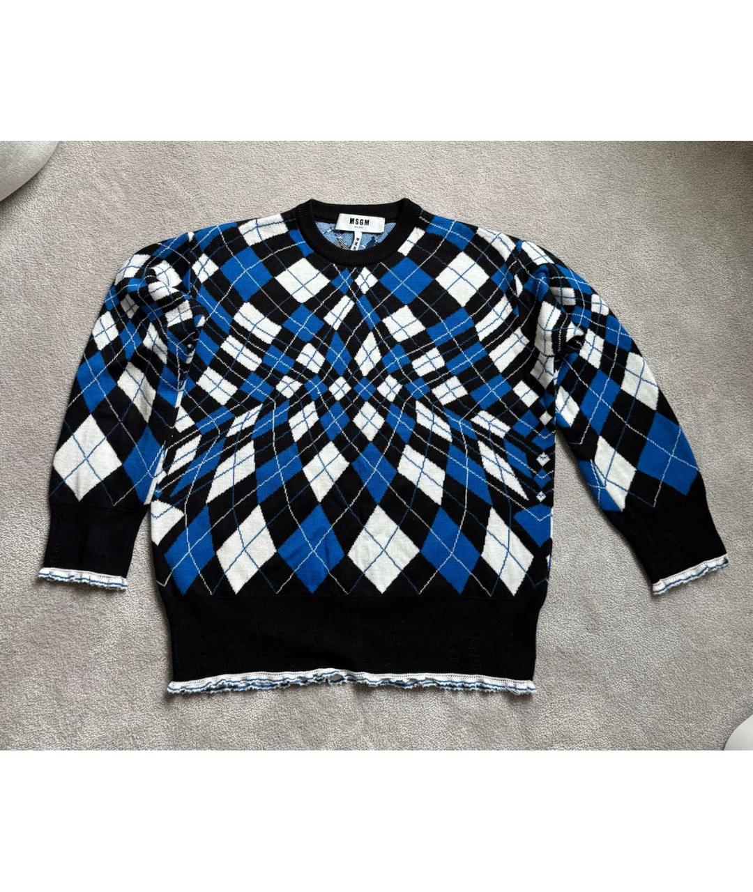 MSGM Синий джемпер / свитер, фото 3