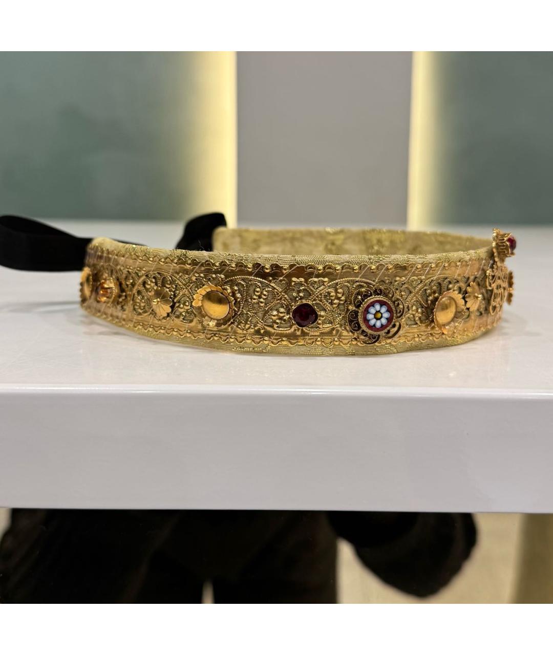 DOLCE&GABBANA Золотой ободок, фото 2