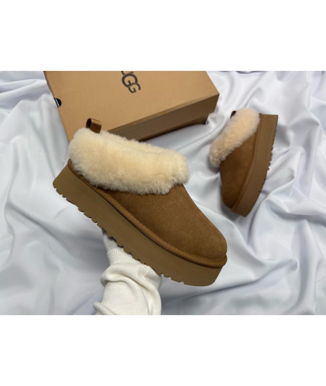 UGG AUSTRALIA Коричневые замшевые полусапоги, фото 2