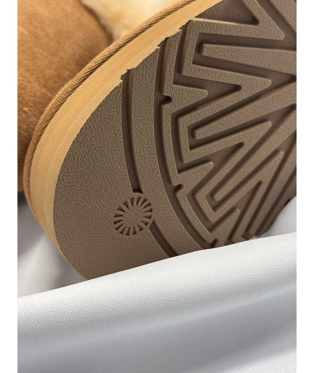 UGG AUSTRALIA Коричневые замшевые полусапоги, фото 8