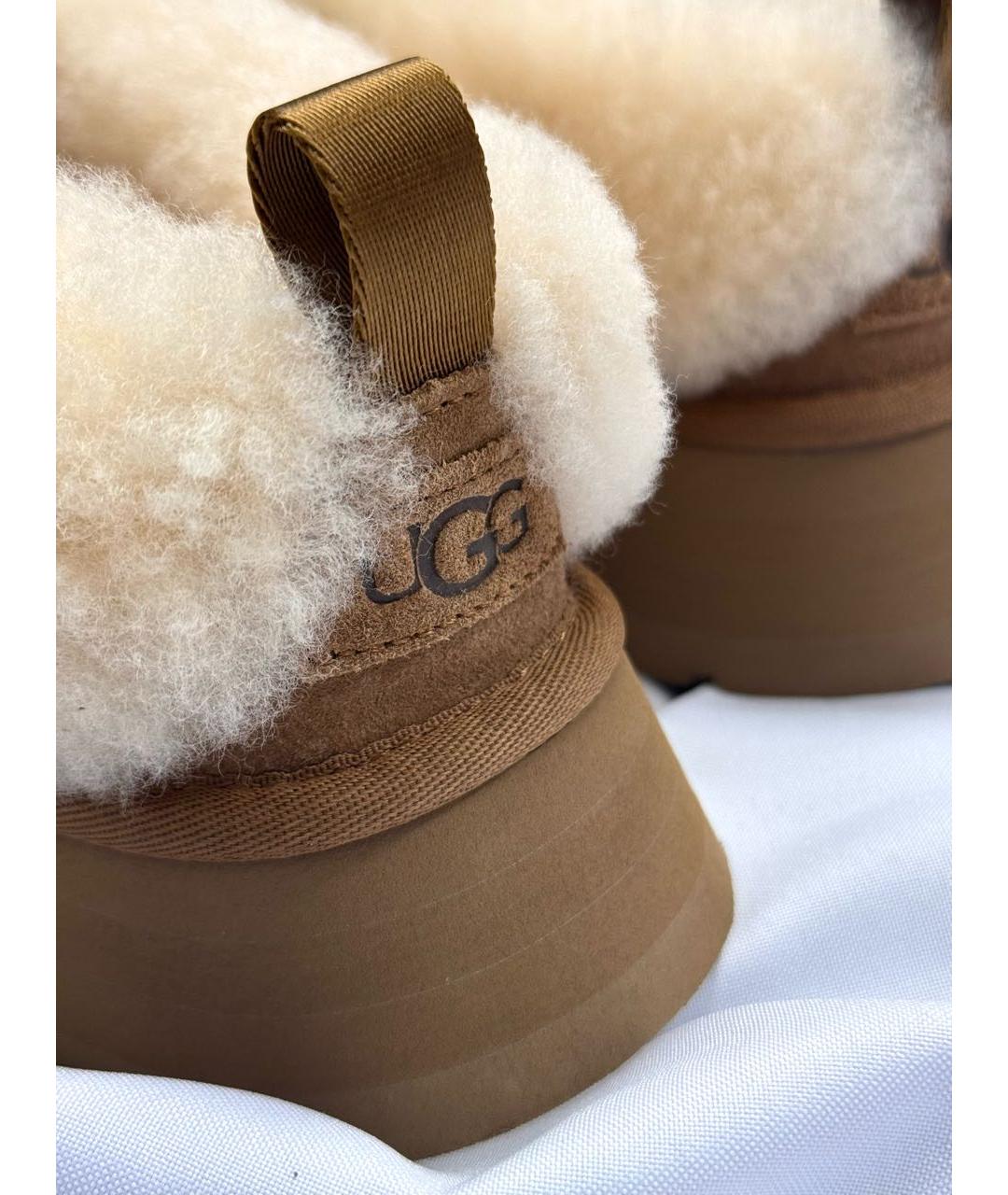 UGG AUSTRALIA Коричневые замшевые полусапоги, фото 7
