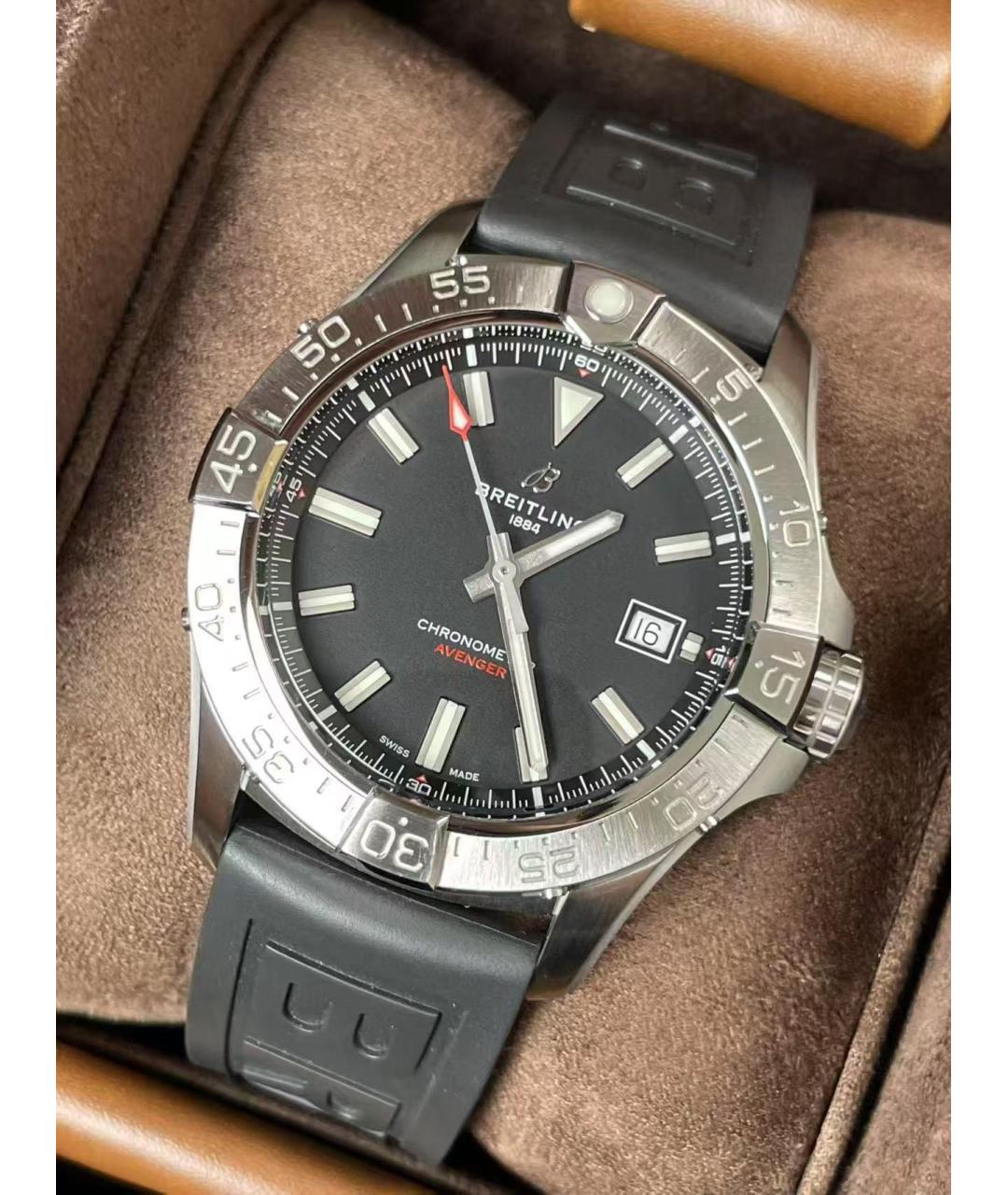 BREITLING Черные стальные часы, фото 3