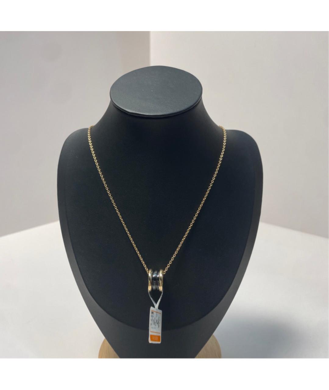 BVLGARI Черная подвеска из розового золота, фото 8