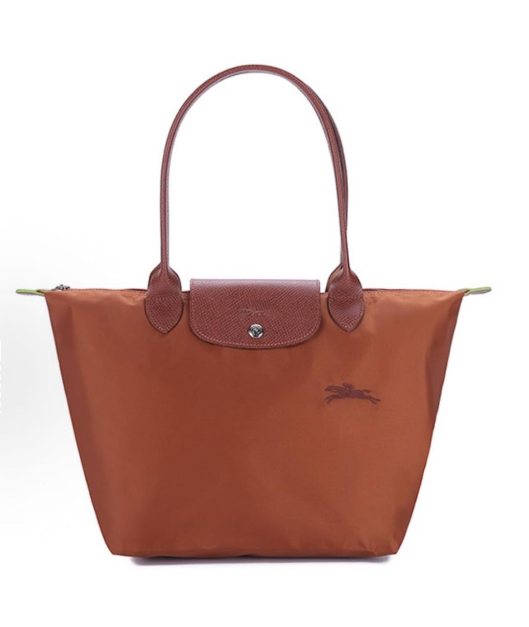LONGCHAMP Коричневая тканевая сумка тоут, фото 5