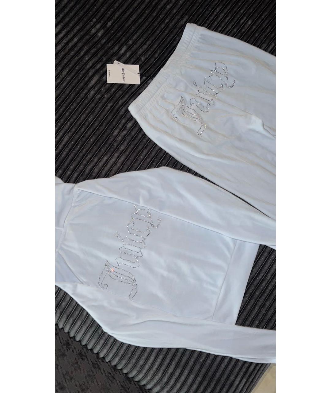 JUICY COUTURE Голубой велюровый спортивные костюмы, фото 2