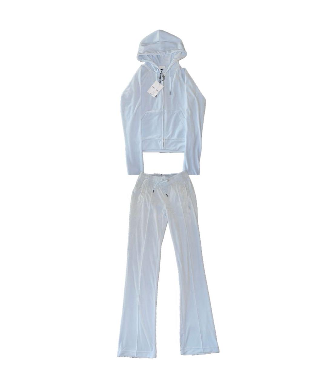 JUICY COUTURE Голубой велюровый спортивные костюмы, фото 8