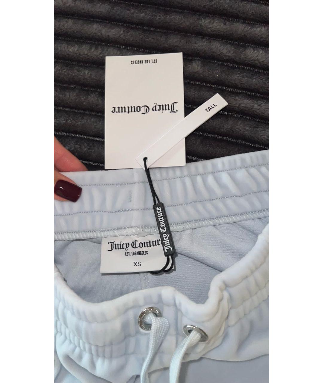 JUICY COUTURE Голубой велюровый спортивные костюмы, фото 6
