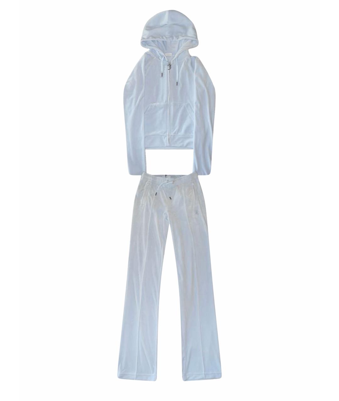 JUICY COUTURE Голубой велюровый спортивные костюмы, фото 1