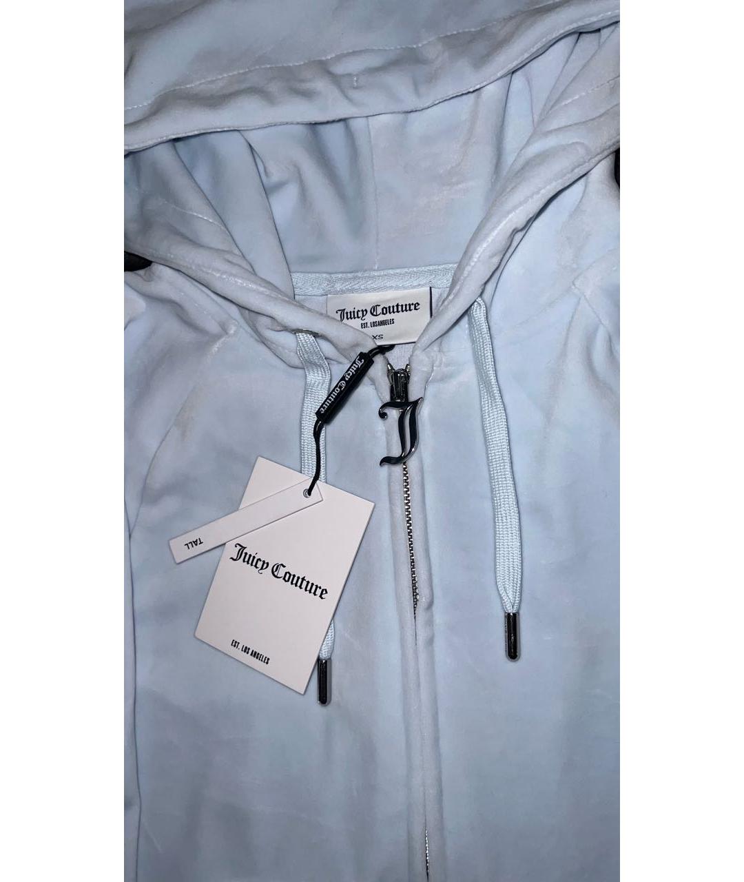 JUICY COUTURE Голубой велюровый спортивные костюмы, фото 4