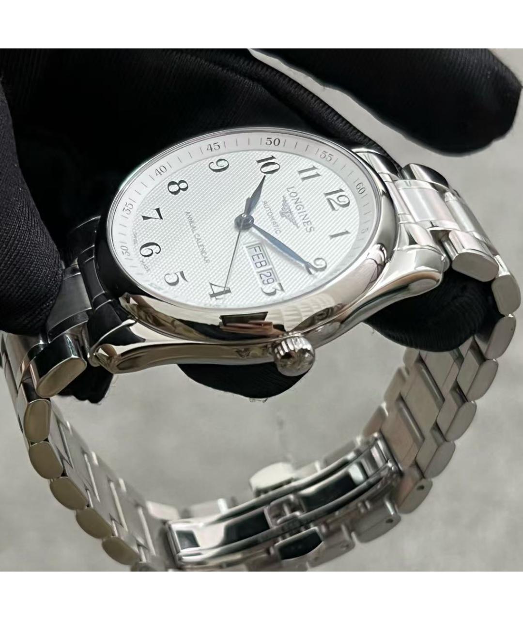 LONGINES Серебряные стальные часы, фото 5
