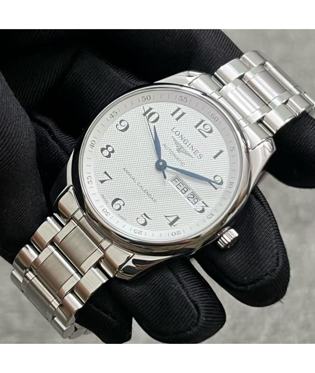 LONGINES Серебряные стальные часы, фото 4