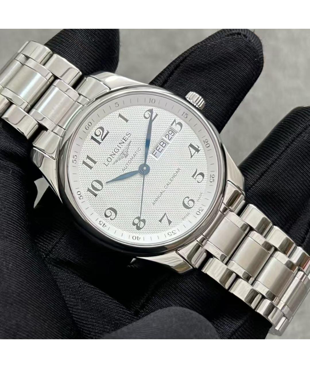 LONGINES Серебряные стальные часы, фото 2