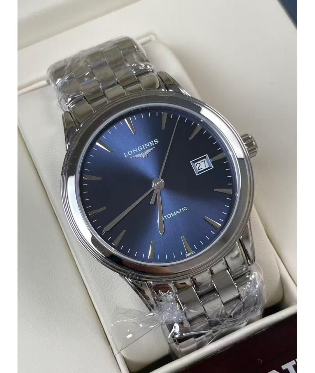 LONGINES Серебряные стальные часы, фото 2