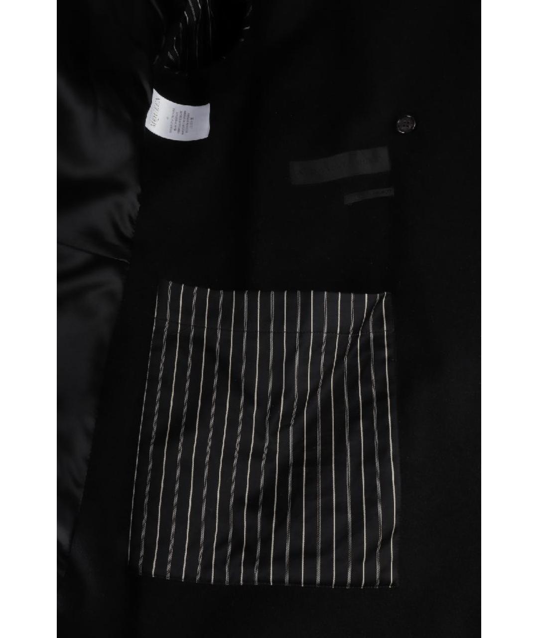 ALEXANDER MCQUEEN Черное шерстяное пальто, фото 7