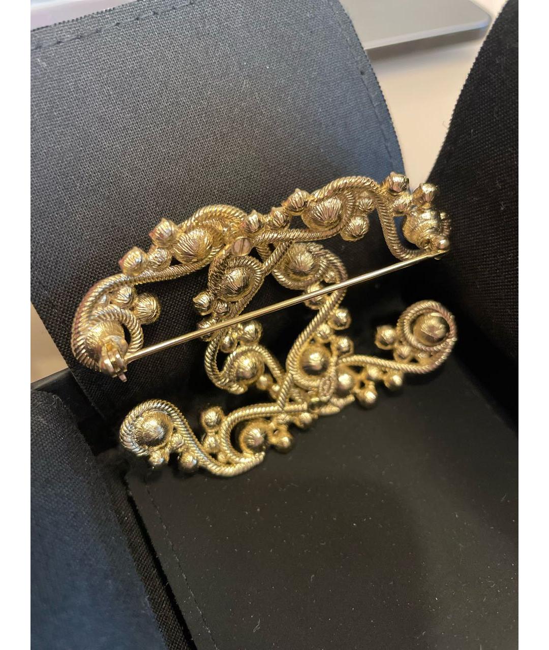 CHANEL Серебряная металлическая булавка / брошь, фото 5