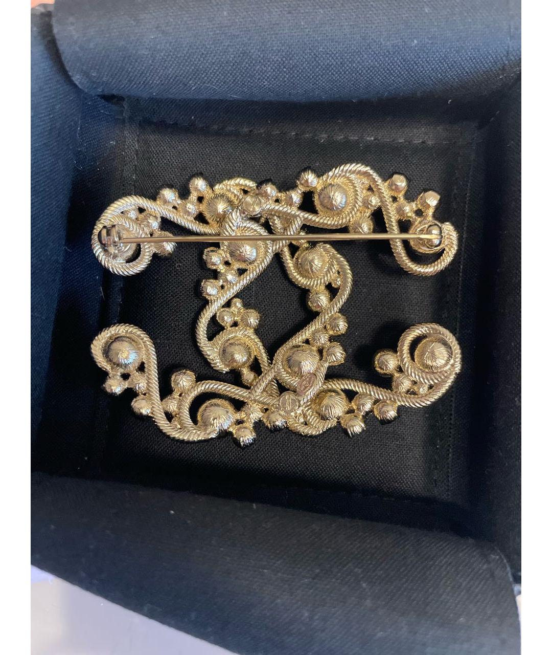 CHANEL Серебряная металлическая булавка / брошь, фото 4