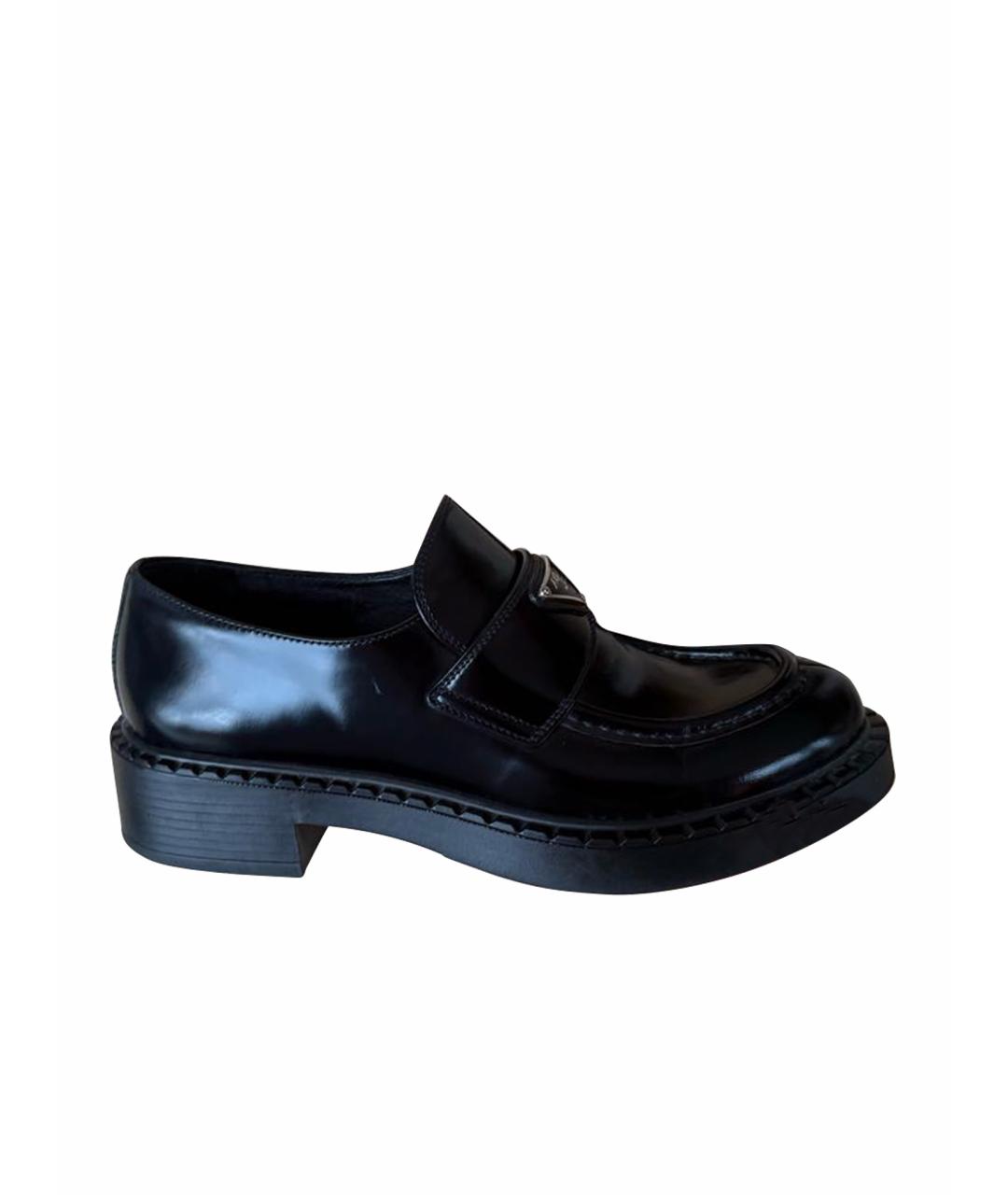 PRADA Черные лоферы из лакированной кожи, фото 9