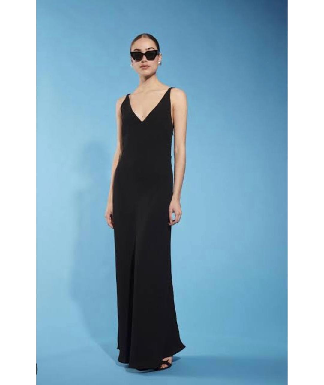 Tara Jarmon Черное полиэстеровое вечернее платье, фото 3