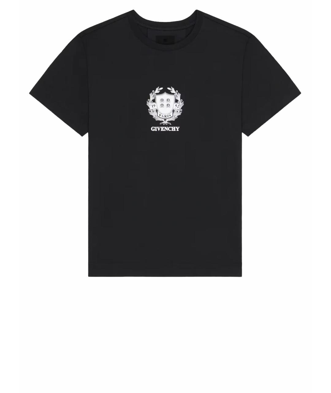 GIVENCHY Черная хлопковая футболка, фото 1