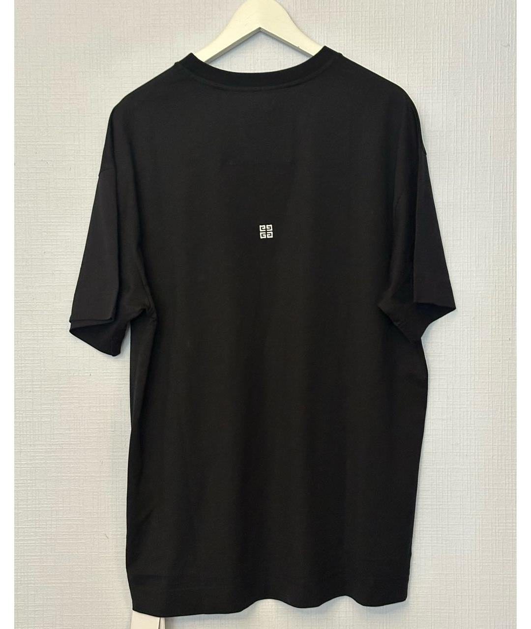 GIVENCHY Черная хлопковая футболка, фото 2