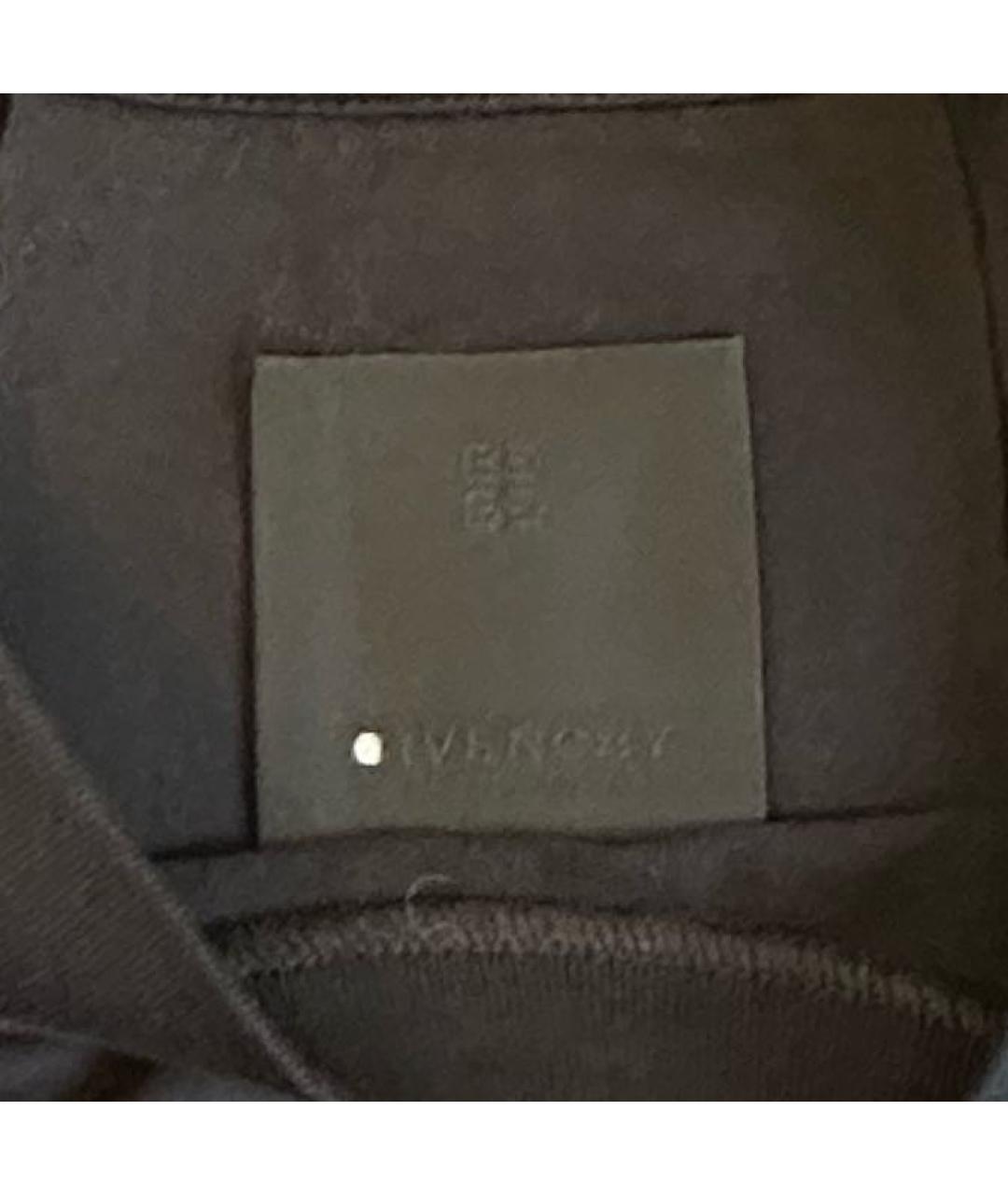 GIVENCHY Черная хлопковая футболка, фото 3
