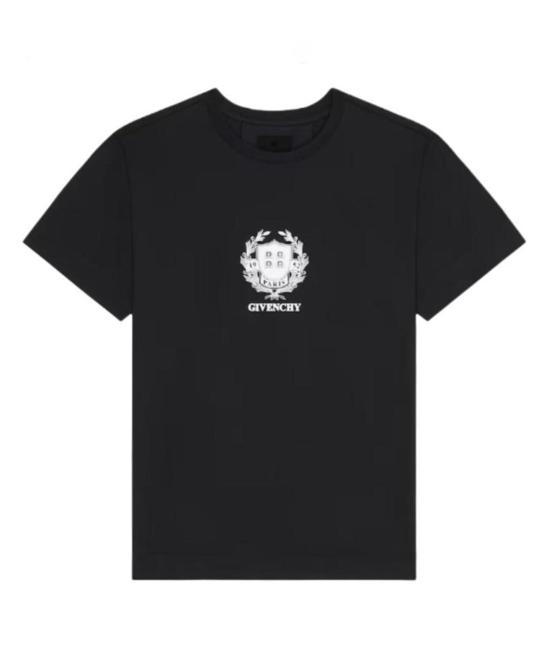 GIVENCHY Черная хлопковая футболка, фото 8