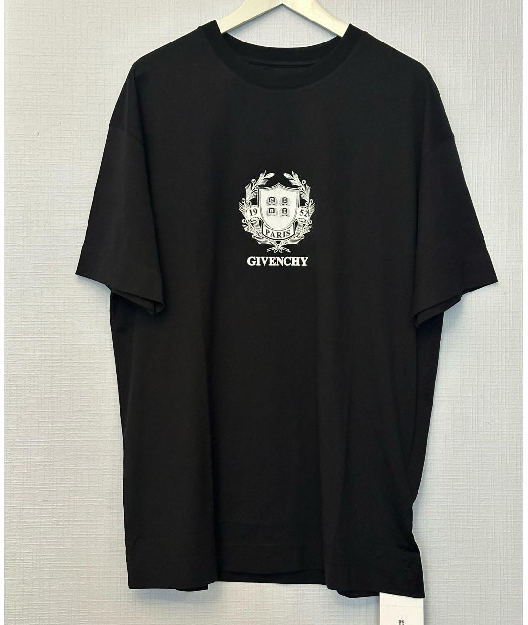 GIVENCHY Черная хлопковая футболка, фото 9