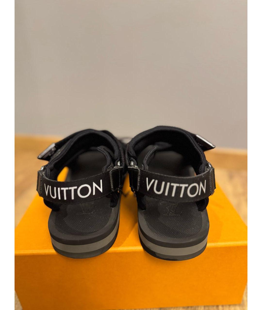 LOUIS VUITTON Черные сандалии, фото 3