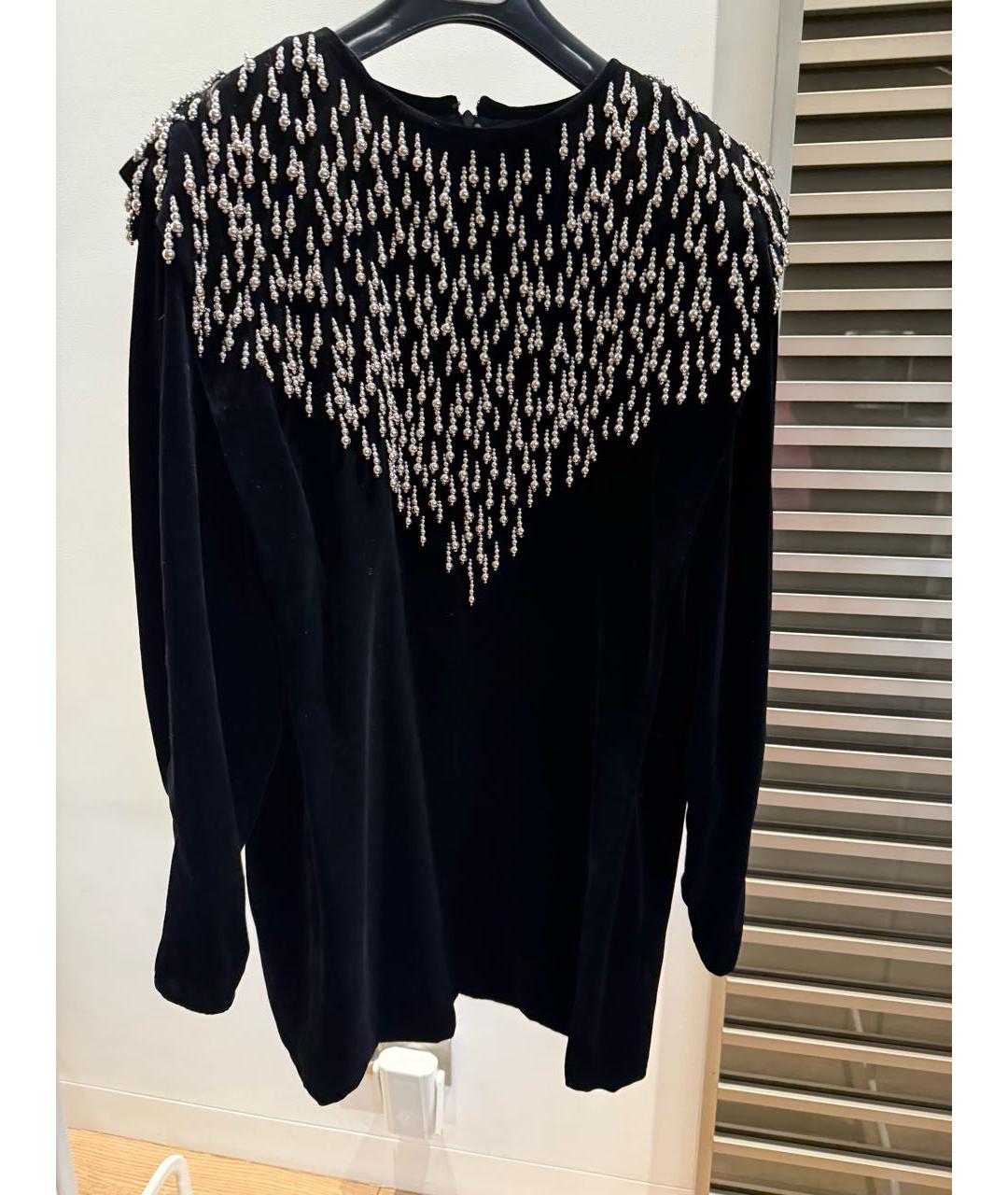 ISABEL MARANT Черное бархатное коктейльное платье, фото 4
