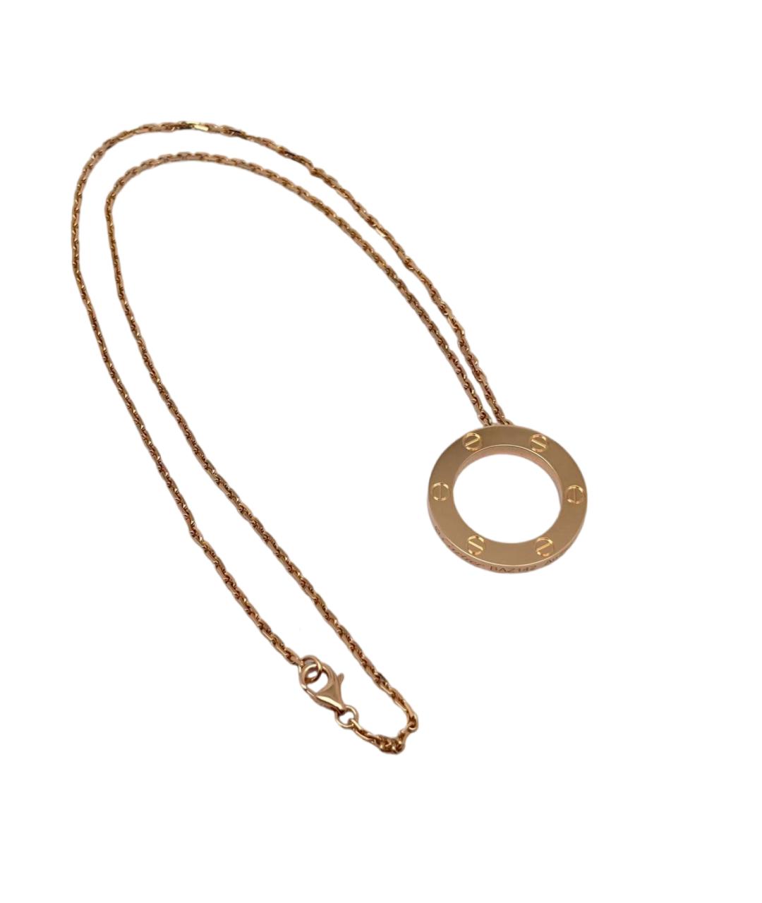 CARTIER Золотая подвеска из розового золота, фото 1