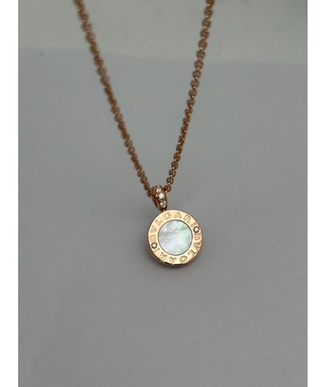 BVLGARI Золотая подвеска из розового золота, фото 4