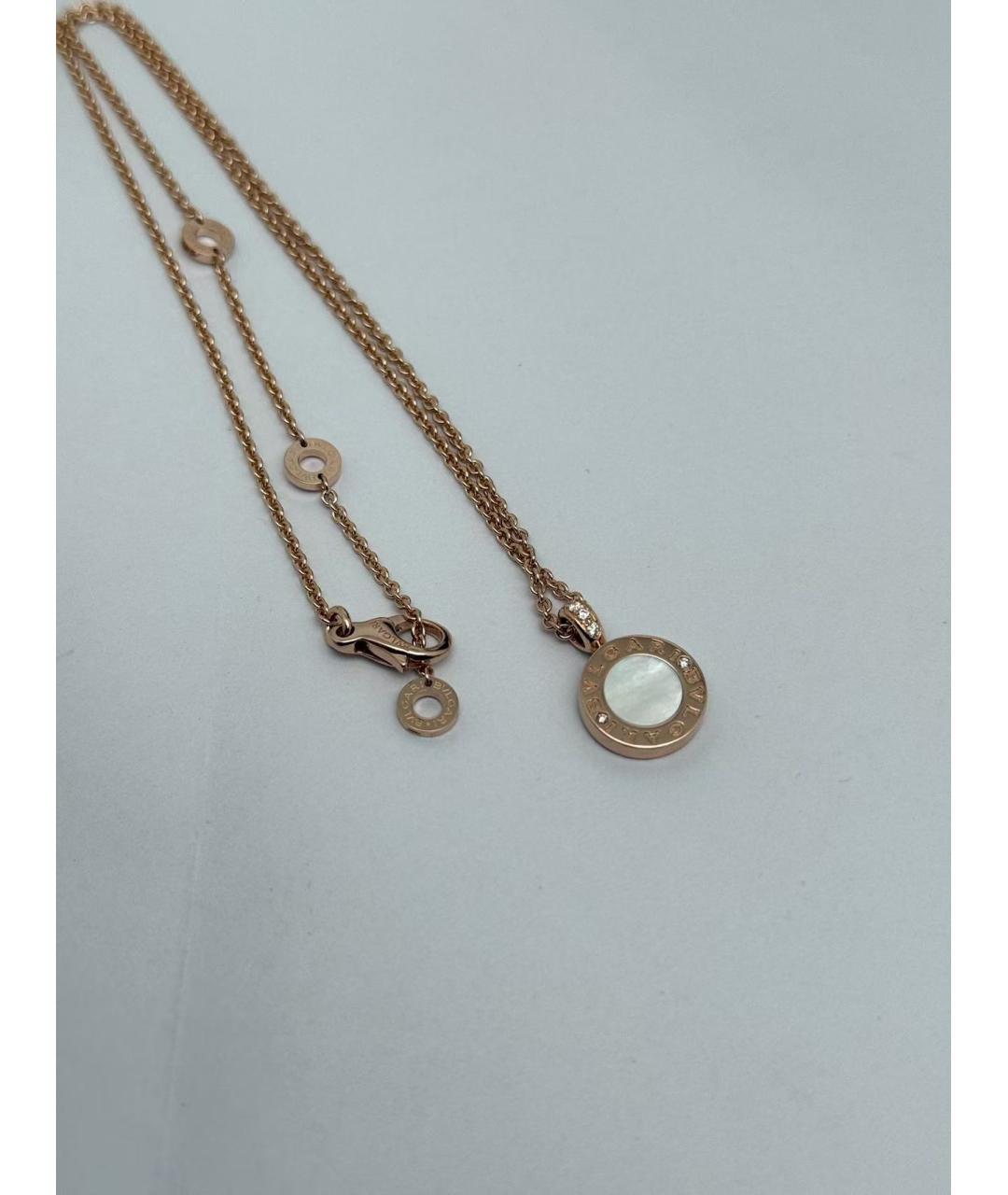 BVLGARI Золотая подвеска из розового золота, фото 3